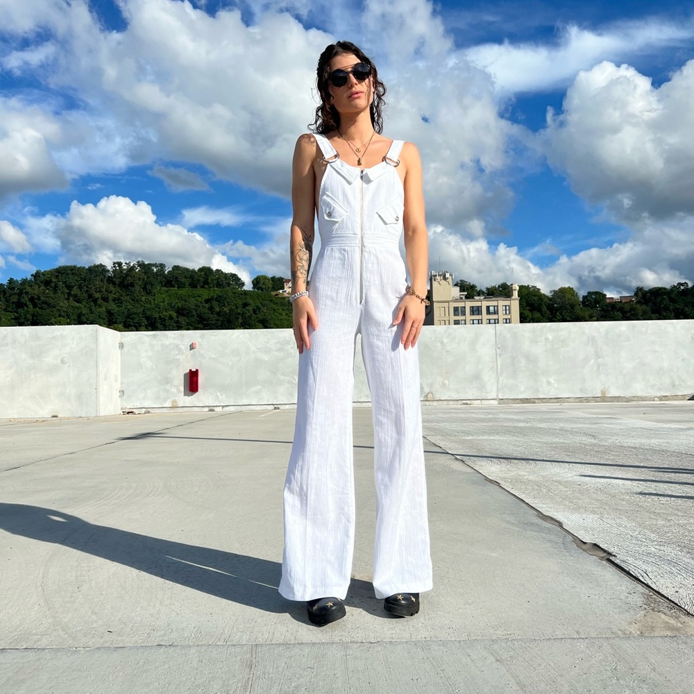White vintage overall/jumpsuit. Perfect condition, no flaws.